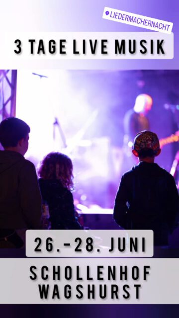 Vvk-Tickets erhältlich 
· Online (Link in Bio)
· Hofladen @integration_schollenhof_ggmbh_
· Shop @tulla_tontraeger  #liedermachernacht #wagshurst #openair #festival #achern #ortenau #kinderkonzert #konzert #mitmachkonzertfürkinder #afterwork #livemusik #concert #camping #schollenhof #integration #vincentvarus #maiva #niklasbohnert #dieweltbildhauerinnen #weltbestecoverband #schniposa #frani #rosahoelger #pat #confused #punkrock #singersongwriter #poprock
