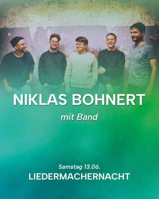 NIKLAS BOHNERT darf natürlich nicht fehlen
Samstag Abend mit Band auf der #lmn26 #liedermachernacht #niklasbohnert #achern #openair