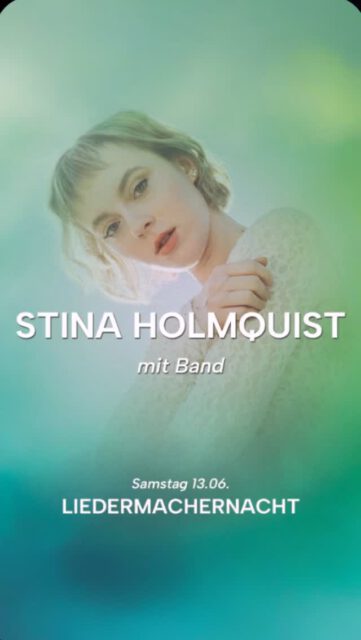 Stina Holmquist live mit Band am Samstag 13.06. auf der Liedermachernacht ❤️  #stinaholmquist #festival #live #openair #liedermachernacht