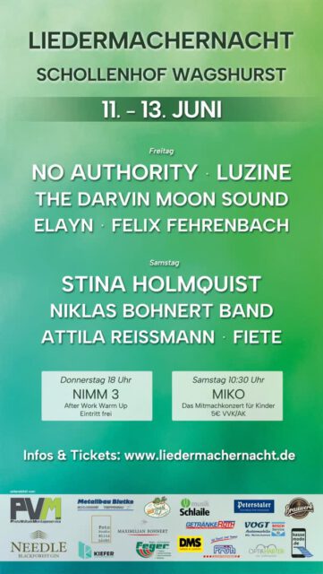 3 Tage Open Air Festival ❤️ 11 Künstler:innen live am Schollenhof Wagshurst 🌞 bei bestem Wetter 👉 Liedermachernacht 2026  #lmn26 #liedermachernacht #ortenau #achern #konzert