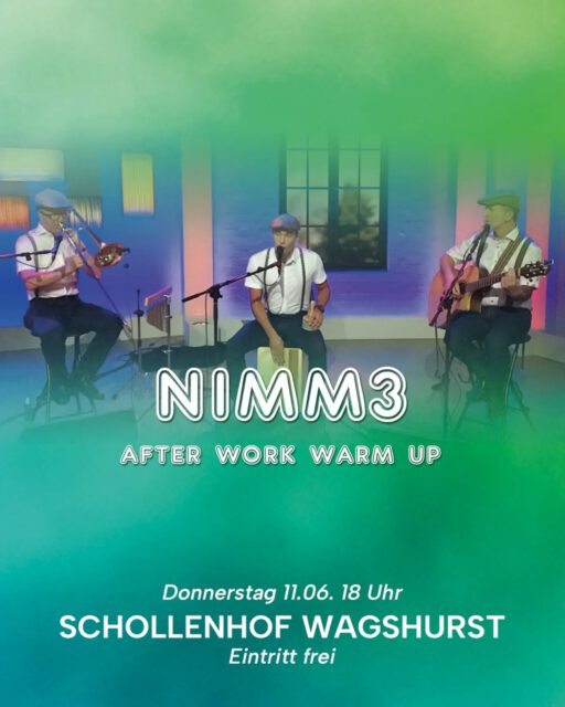 Mit NIMM3 öffnen wir auch dieses Jahr das #lmn Gelände bereits am Donnerstag Abend 🙌.
Entspannte Musik, kühle Getränke, lecker Essen - bei freiem Eintritt ab 18 Uhr  #liedermachernacht #nimm3 #achern #konzert